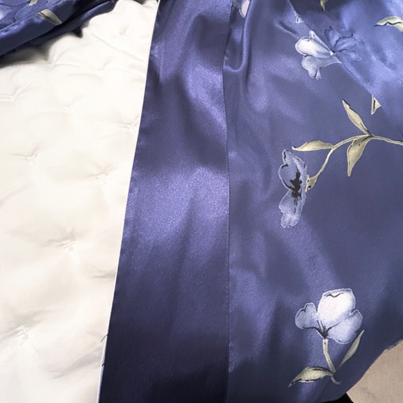 Halston Satin Chemise and Robe Set, Size Petite - Picture 9 of 10